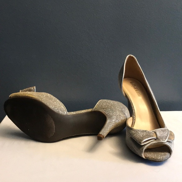 Kelly & Katie Shoes | Gold and Silver Sparkle Heel - Picture 3 of 4